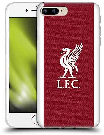 Head Case Designs Officially Licensed Liverpool Football Club Home Kit 2023/24 Soft Gel Case [Military Grade Protection] Compatible With Apple iPhone 7 Plus/iPhone 8 Plus