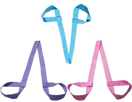 DDKY 3 Pezzi Yoga Tracolla, Porta Tappetino Yoga,Regolabile Yoga Mat Strap Sling Regolabile Durevole Yoga Stuoia Vettore Yoga Strap,Facile da trasportare