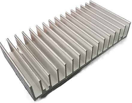 MAAFRI 2 Stück Hochleistungs-LED-IC-Chip-Kühler, thermischer Aluminium-Kühlkörper, LED-COB-Lampe, 100 x 18 x L50 mm