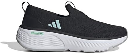 adidas Cloudfoam GO Lounger Shoes, Zapatos Mujer, Core Black/Semi Flash Aqua/Cloud White, 40 2/3 EU