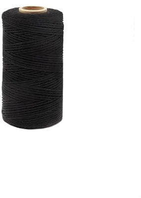 Gartenseil 100 m schwarz-weißes Baumwoll-Bäckergarn for Weihnachtsgeschenkverpackungen, Metzger, Backen, Kunsthandwerk, Gartenarbeit, Hochzeitsdekoration Garten Kordel (Color : Black)