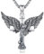 St. Michael Halskette 925 Sterling Silber Erzengel Michael Kreuz Anhänger Herren Anhänger Kette Amulett Schmuck Geschenke für Damen Herren