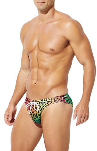 Casey Kevin Slip de Bain Homme - avec Cordon Réglable - Taille Basse Short de Natation - Sports Plage Swimming Trunks