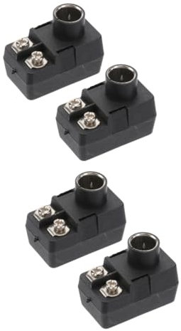 Housoutil 2sets Signal Adapter 300 Ohm Zu 75 Ohm Koaxial Männlich Push-auf Adapter Für Antenne Kabel 2 Stücke * 2