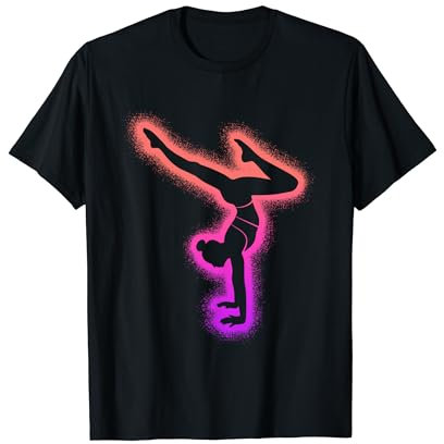 Turnerin Gymnastik Handstand Damen Mädchen Turnen Kinder T-Shirt
