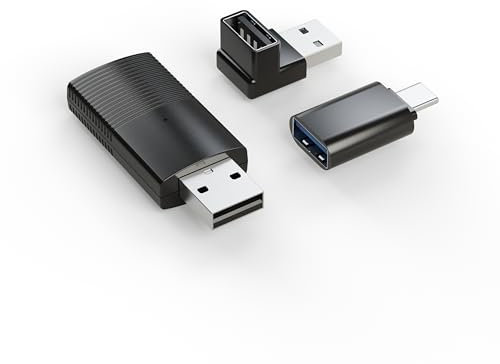 MINIX Wireless CarPlay Adapter für iPhone Slim Edition Stabile Verbindung zum Konvertieren von Werkseitigem Kabelgebundenem zu Kabellosem CarPlay Dongle Autos für Apple niedrige Latenz von iOS 10+