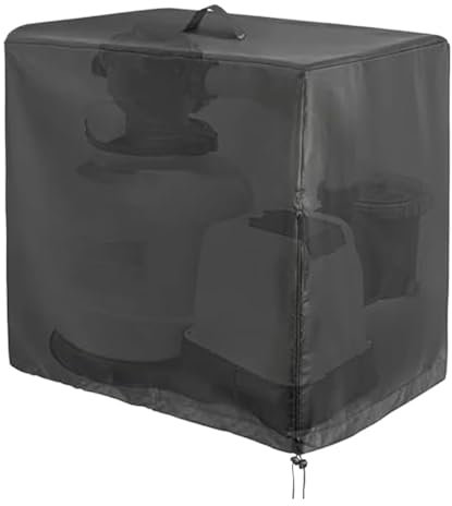 ZWCSHUU Warmwasserbereiter Pumpenabdeckung Pool-Pumpenabdeckung, wasserdichte Oxford-Stoffabdeckung for Pool-Pumpenabdeckung, Poolteile, 84 x 61 x 86 cm