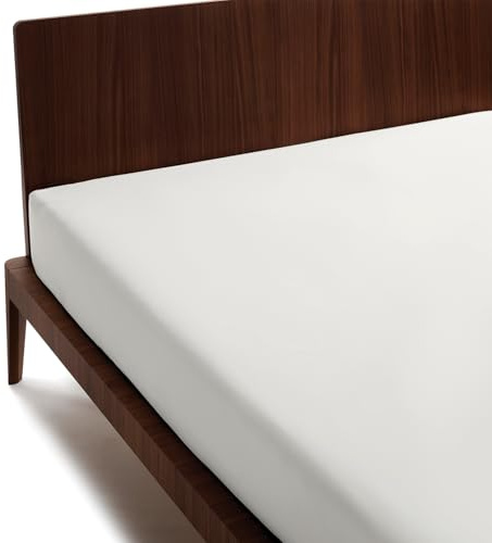 GUZZINI Classic – Spannbettlaken 90x200 cm aus 100% Perkalbaumwolle ÖkoTex-Zertifiziert, Frisch, Resistent und Atmungsaktiv - Bettlaken für 30 cm Hohe Matratze, Langlebige Bettwäsche Baumwolle