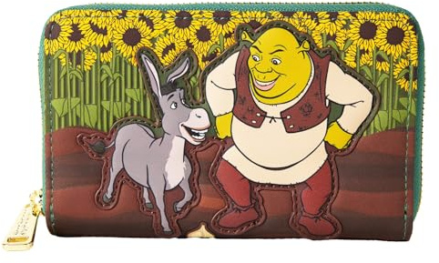 Loungefly DreamWorks Shrek Spring Vibes Geldbörse mit umlaufendem Reißverschluss