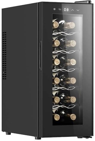 Cecotec Cantinetta Vino Bolero GrandSommelier 1250 CoolCrystal. 12 Bottiglie, Raffreddamento Termoelettrico, LED, ideale per conservare i tuoi vini alla temperatura perfetta.