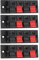 Create idea 4pcs 4 Position Speaker Terminal with Push Release Spring Suitable for Speaker Cable Connection Speaker Upgrade Custom Speaker 68mmx23mm