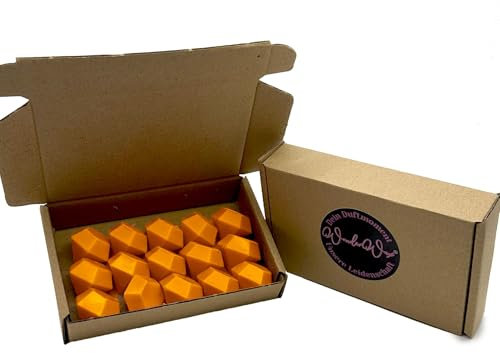 WonderWax Diamant 15er Set Spicy Vanille Orange Zimt Wachsmelt Duftwachs Raumduft für Duftlampen Soja Wachs Melts Duftmelt Aroma Wellnes Kerzen Wärmer Wax Tarts