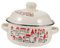 VICASKY Pentola smaltata con coperchio portatile vintage con doppio manico, elegante pentola da cucina per fornelli a induzione di alta qualità