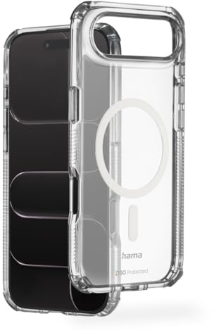 Hama Handyhülle Extreme Protect für iPhone Air und MagSafe (D3O Bumper, stoßfest, sturzsicher, bruchsicher, durchsichtige iPhone Hülle ohne Vergilben, magnetisches Case für induktives Laden)