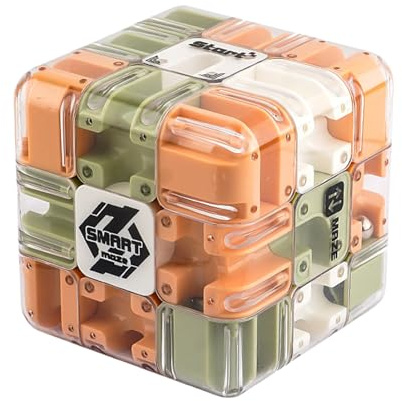 Tyinerc Labyrinthkugel,3D Großes Puzzle Denksportaufgabe | Labyrinth Würfel Ball Sinnes Spielzeug,Für Erwachsene, Teenager und Kinder für Zuhause, Reise, Urlaub, Auto, Büro, Schule und Party