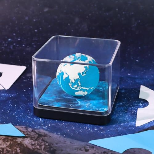 Zeitmesser-Kalender 3D-Erde mit abreißbarem Notizblock 2026, Zeitmesser-Tischkalender mit abreißbarem Notizblock, 365-Tage-Planungskalender aus Papierskulptur, Weihnachts- und Neujahrsgeschenk