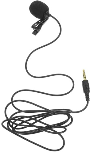 HONMEET Ansteckmikrofon Lavalier für Handyaufnahmen mit 3,5-mm Stecker | Metallgehäuse, Schwarz, ohne Softwareinstallation, für Smartphones und Tablets, Tragbar Nutzbar