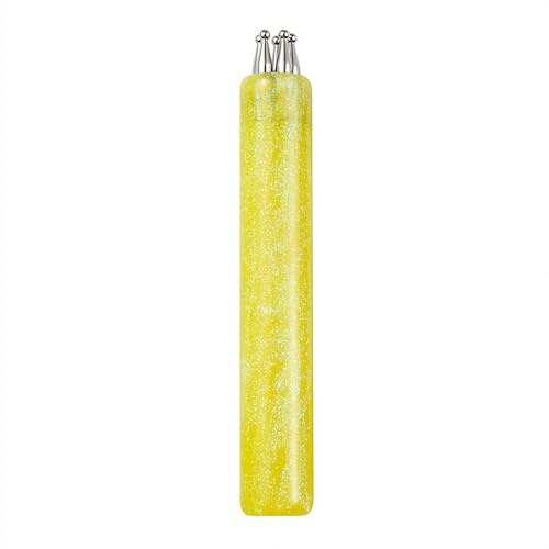 Stylo à pointiller et pétale pour nail art, outil de gaufrage des ongles avec poignée en acrylique avec pointe multi-perles, motif fleur en un seul passage pour salon professionnel et manucure à