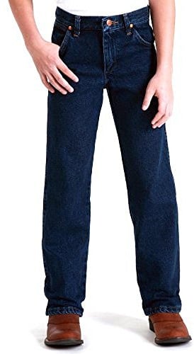 Wrangler Boys' Cowboy Cut Relaxed Fit Jean, Dark Indigo, 2T Regular