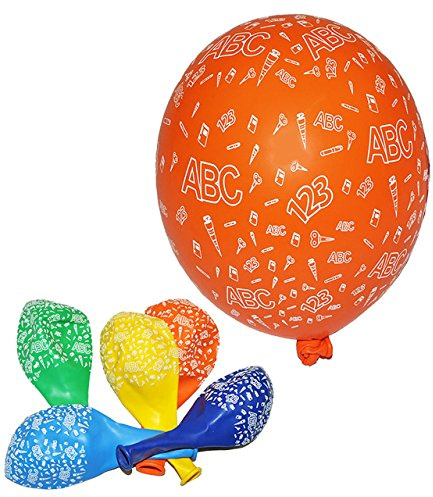 unbekannt TIB 5 Luftballons Einschulung Schulanfang, bunt gemischt, ca. 30 cm