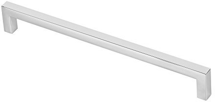 Gedotec Möbelgriff Küche Schrankgriff Chrom Küchengriff eckig - Lexus | Türgriff für Möbel-Schubladen & Schranktüren | Schubladengriff Metall verchromt | 1 Stück - Kommoden-Griff 320 mm mit Schrauben