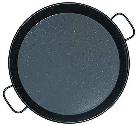 Mabel Home 18 inch / 46cm Enamaled Steel Paella Pan, 18 inch (46cm)