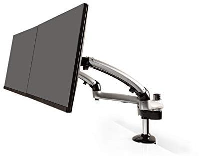 Ergotech Freedom Bildschirmhalterung Doppelarme (Silber) Holds: 8-18 lbs Dual - Silber