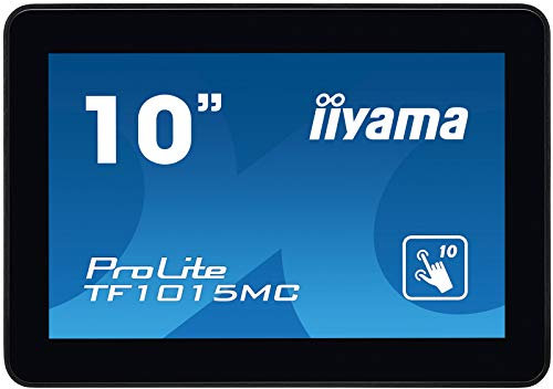 iiyama ProLite TF1015MC-B2 25, 7cm 10,1 VA LED-Monitor WXGA Open Frame 10 Punkt Multitouch kapazitiv VGA HDMI DP IP65 Touch-durch-Glas Ant-Fingerprint schwarz