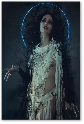 Postereck - 2830 - Frau Horror, Vampir Gothic Weiblich Dämon Dracula - Wandposter Fotoposter Bilder Wandbild Wandbilder - Poster - 3:2-91,0 cm x 61,0 cm