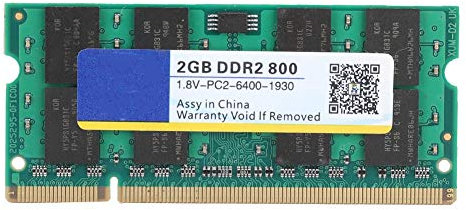 ASHATA DDR2 800Mhz 2G Laptop-Speicher,200Pin 1,8V Langlebiger Notebook-Speicher,AMD-Dedizierter Speicher,für DDR2 PC2-6400-Laptop,kompatibel für/AMD-Motherboard