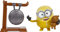 Mattel Minions GMD92 : Auf der Suche nach dem Mini-Boss Bob, per Knopfdruck aktivierte Action-Figur, ca. 10 cm groß, mit Gong und Teddybär, Geschenk für Kinder ab 4 Jahren