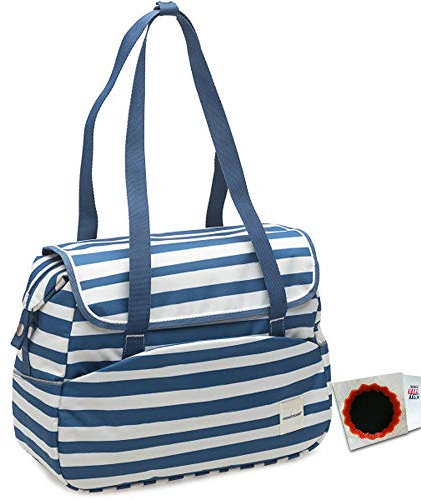 New Looxs Radtasche Tosca Single Blue Stripe Blue Stripe Polyester wasserabweise