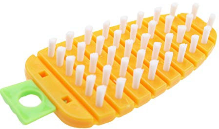 Flexible Vegetable Brush Fruit and Vegetable Cleaning Brushes Potato and Veggie Brush for Potatoes, Carrots, Corn Kitchen Gadgets Carrot Pattern Kitchen Cleaning Tools (Orange)