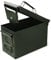 VicBre Ammo Can Metal 30 Cal Ammo Box for Storage, Lockable Military Pistol Ammo Case, Rifle Shotgun Waterproof Solid Steel Container (Army Green)