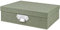 Rössler SOHO Aufbewahrungsbox mit Deckel A4 | Aufbewahrungsbox aus Papier | Bad Organizer | Organizer Küche | Organizer Schminke | Boxen Aufbewahrung | 34 x 26 x 10 cm | 1 Stück | Farbe: Grün | Salbei