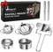 Bugucat Dough Press Set 11 Stück,Edelstahl Dumpling Maker,Teigtaschenformer, Tortellini Form Maultaschen, Ravioli Wrapper Cutters, Klöße Ausstecher Stempel, Knödel-Hersteller DIY Gebäck-Werkzeug