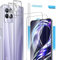 GEEMEE para Realme 8i de Pantalla Protector de Lente de cámara,【2 Pack + 2 Pack 】 Cristal Templado Película Vidrio Templado 9H Alta Definicion Glass Screen Protector -Transparente