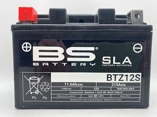 BS battery AGM BTZ12S SLA | Batteria di ricambio da moto per HONDA SH300 300 2010