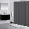 Lindong Basic Duschvorhang 240x200cm Wasserabweisend Anti-Schimmel Badezimmervorhang, DunkelGrau 180x200cm