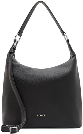 L.CREDI Olga Hobo Bag Black