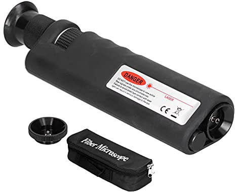 T302-D400 Glasfaserlupe, Hand-LWL-Mikroskop 400-fache Lupe für die Inspektion von Glasfaserkabeln