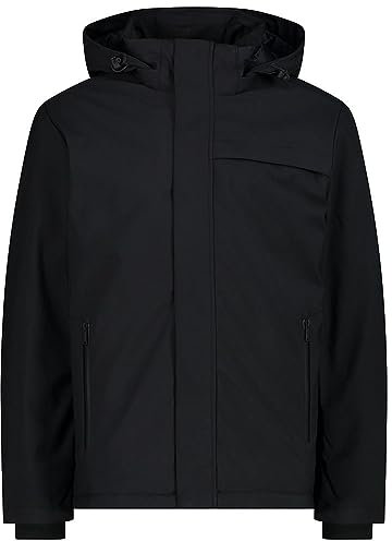 CMP - Lange Herrenjacke mit automatischer Kapuze, Schwarz, 54