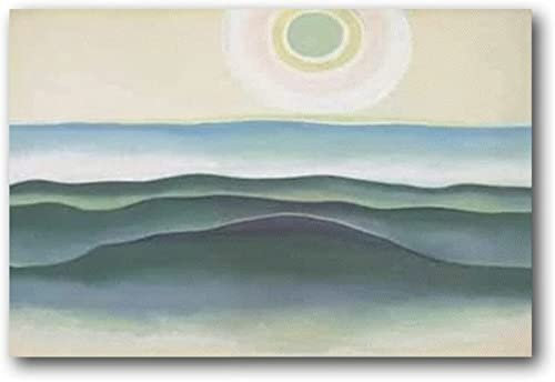 XCPORA Georgia O'keeffe Poster Sonne Wasserdrucke Georgia O'keeffe Wandkunst Georgia O'keeffe Leinwand Malerei für Wanddekoration Bild 60x80cmx1 Kein Rahmen