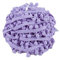 SHTGOI 5 Yards Pomponborte Bommelborte Bommel Fringe Band Fransenborte Pomponband Bommelband Pompom Fransenbesatz Pom Poms Quaste Borte Zierborrte für Kleidung Vorhang Dekoration Helles Lila