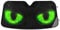 ODAWA Parasol para parabrisas de coche, diseño de ojos de gato, plegable, bloquea los rayos UV y mantiene el vehículo fresco,Ojos de gatos verdes sobre fondo negro,Talla única
