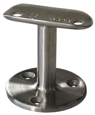 Handlauf - Relingstützen für Rundrohr Ø 42,4 mm Edelstahl V2A Handlauf VA Handstütze Treppengeländer Geländer Treppen Balkongeländer Terrassengeländer Balkon Terrasse 1 Stück