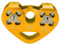 Fockety 30kN Kletterseilrolle, doppelte Kletterseilrolle Aluminium Rettungsseilrolle, Klettertechnik Seilrolle Tandem Double Speed Pulley for Climbing Rescue Lifting, Mountaineering
