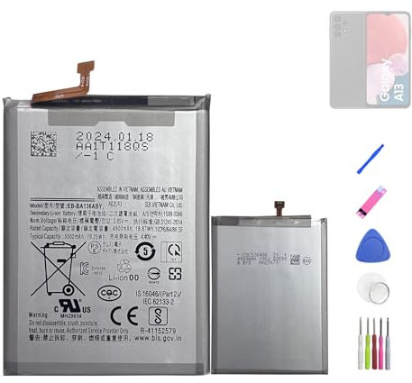 HIGHAKKU Replacement Battery EB-BA136ABY Compatible with Samsung Galaxy A13 5G SM-A136 with Tools
