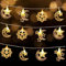 Eledreme ramadan lichterkette, 3m 20 led lichterkette innen batterie ramadan deko, eid mubarak dekoration ramadan laterne, lichterkette ramadan dekoration für Festival, Party Lichtervorhang