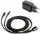 PONDWAY Micro USB rapide Câble de charge adaptateur 2 en 1 USB Splitter Câble adaptateur compatible avec Motorola 2 Way Radio T62 T72 T82 Extreme T92 H2O XT185 Talkie Walkie PMPN4152AR, PMLN7719AR,